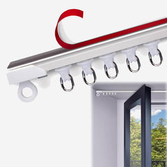 جسر ستارة سقف ذاتي اللصق ALUMINUM CURTAIN ROD