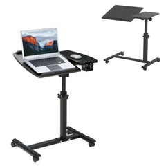 طاولة لابتوب متحركة قابلة للطي Foldable laptop table with wheels