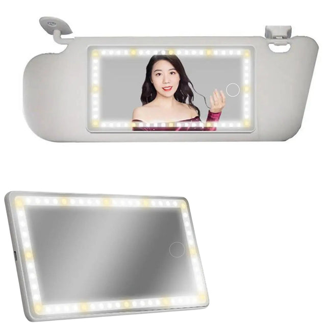 مرآة مضيئة لسيارتك تعمل باللمس LED Touch Car Mirror  إكسسوارات سيارات