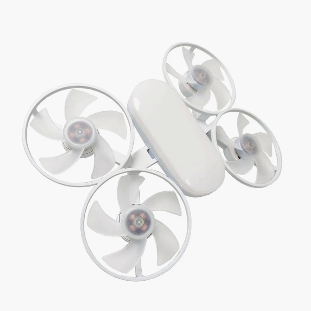 مروحة رباعية ومصباح بإضاءة LED مع جهاز تحكم عن بعد Quadruple Fan And LED Light