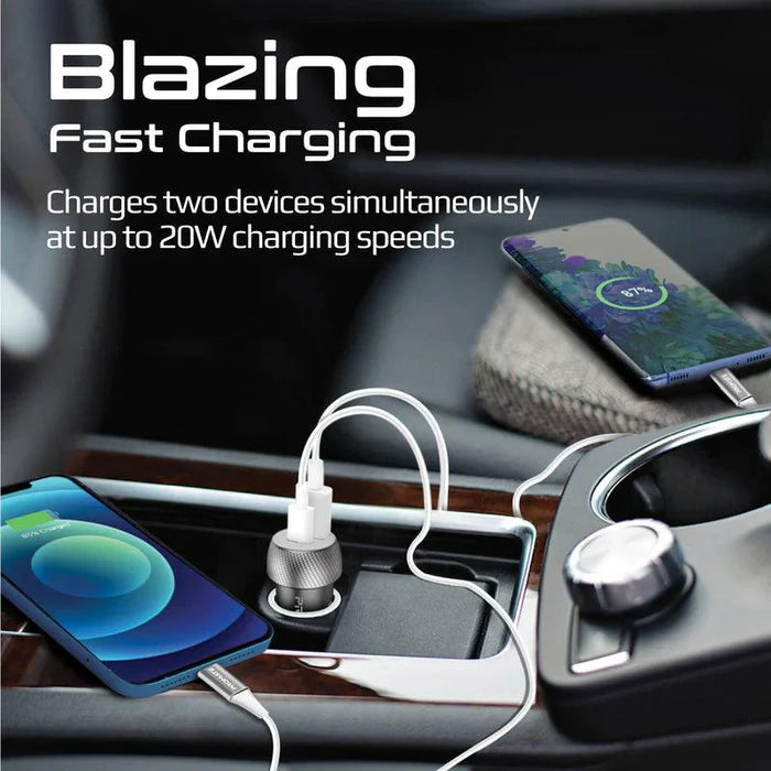 PROMATE DriveGear-20W Quick Charging Mini Car Charger  Chargers & Cables & Power Socket