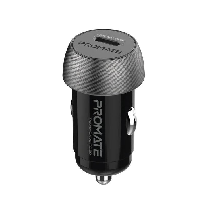 PROMATE PowerDrive-PD20 - 20W Mini Car Charger with Power Delivery  Chargers & Cables & Power Socket