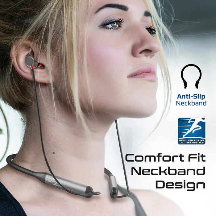 PROMATE Velcon High-Definition ANC Wireless Neckband Earphones  Wireless Neckband Earphones