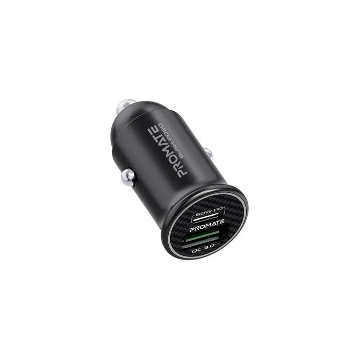 PROMATE Bullet-PD60 RapidCharge™ Mini Car Charger with 60W Power Delivery & Quick Charge 3.0  Chargers & Cables & Power Socket