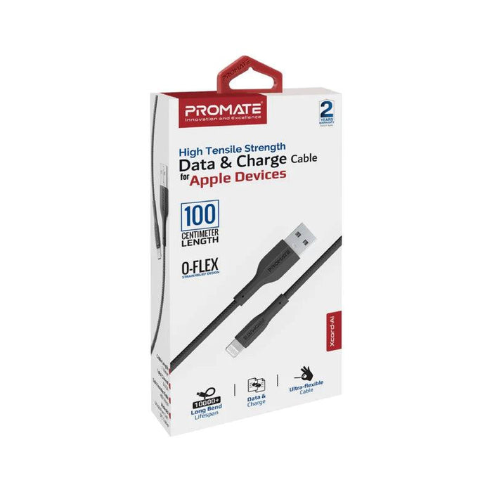 PROMATE XCord-Ai High Tensile Strength Data & Charge Cable for Apple Devices  Chargers & Cables & Power Socket