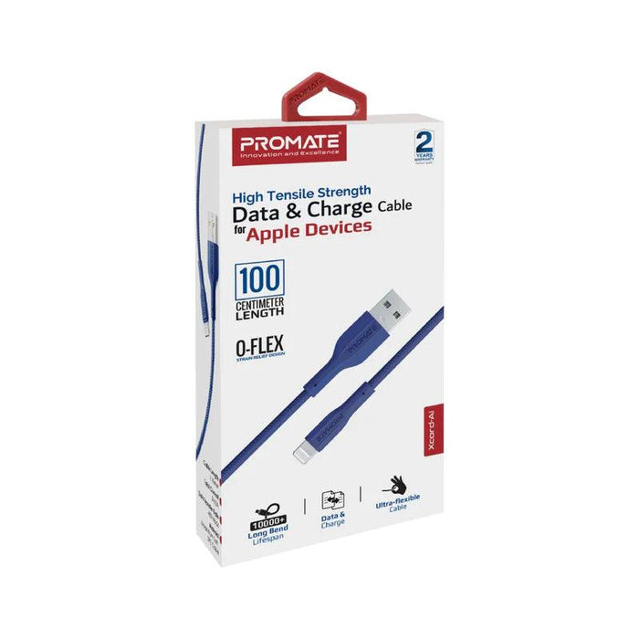 PROMATE XCord-Ai High Tensile Strength Data & Charge Cable for Apple Devices  Chargers & Cables & Power Socket