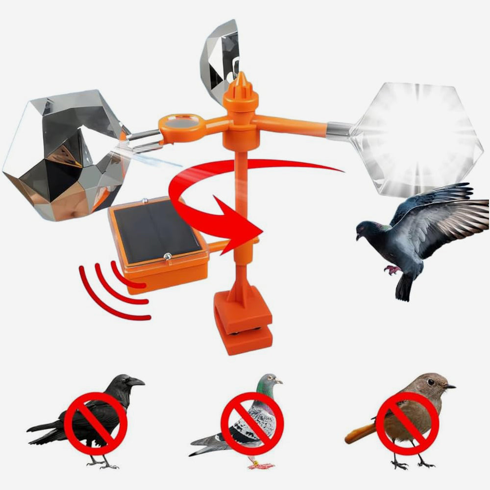 جهاز طرد الطيور بشحن شمسي SOLAR-POWERED BIRD REPELLER