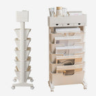 خزانة كتب وقرطاسية بعجلات و 5 أرفف Rotatable Bookcase With Wheels