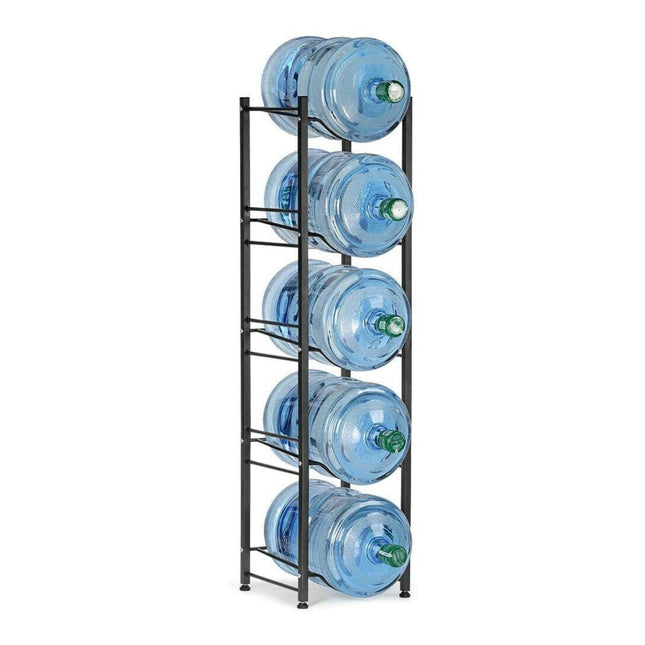رف معدني حامل القارورة (5 رفوف) Water Storage Rack For 5 Bottles 