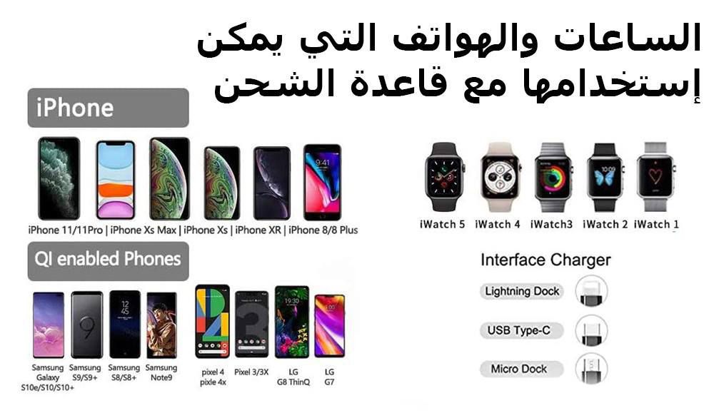 بوربانك 7 في 1 power bank multi funiction charging stand  إكسسوارات هاتف وكمبيوتر