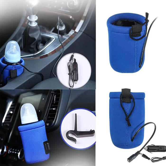 سخان علبة حليب الأطفال يعمل على شاحن السيارة Portable Baby Bottle Heater Device In Car  أدوات منزلية