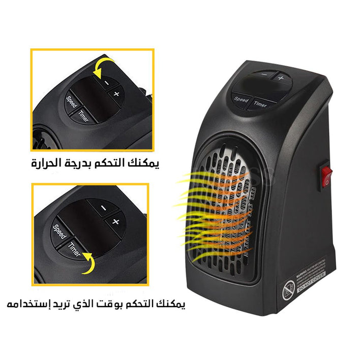 صوبة شخصية تعمل بالكهرباء 400 واط the wall- outlet space heater  أدوات منزلية