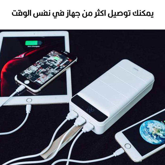 باور بانك متعدد الاستخدام Remax Portable Mobile Battery Charger Powerbank 40000Mah  إكسسوارات هاتف وكمبيوتر