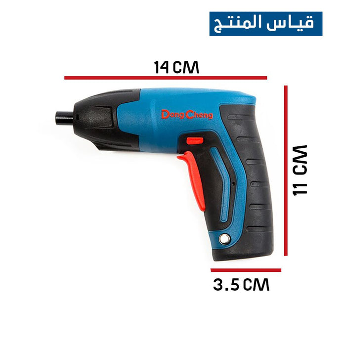 دريل شحـن صغير فك وتركيب 4 فولت CORDLESS SCREWDRIVER DONG CHENG  عدد صناعية وصيانة