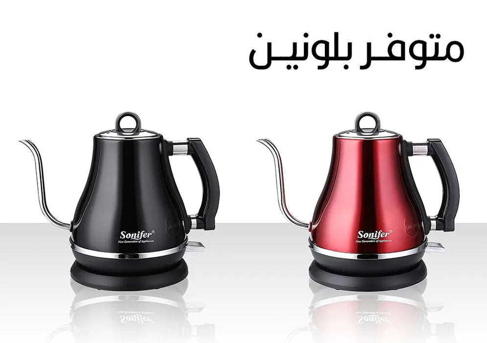 sonifer سخان ماء على شكل إبريق electric kettle golden mate of tea and coffe  أدوات المطبخ