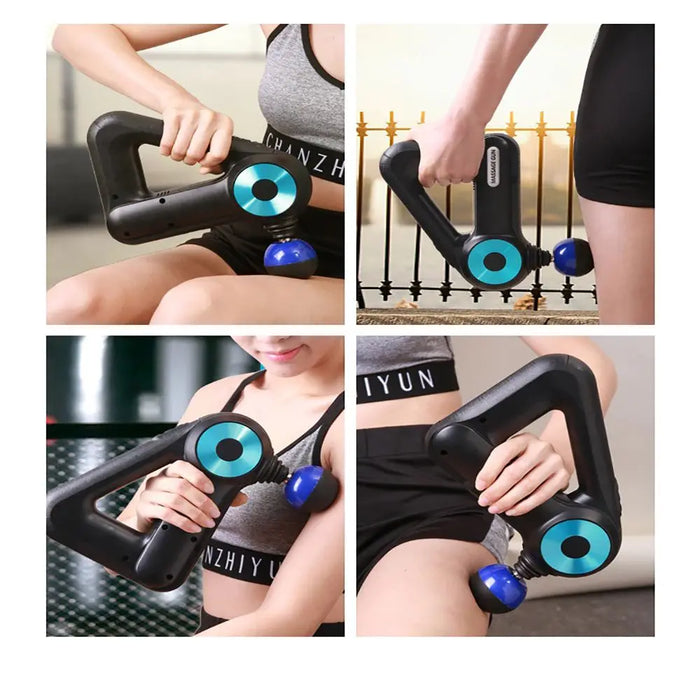 فرد مساج متطور ب 12 رأس Massage Gun 12 Massage Heads -  