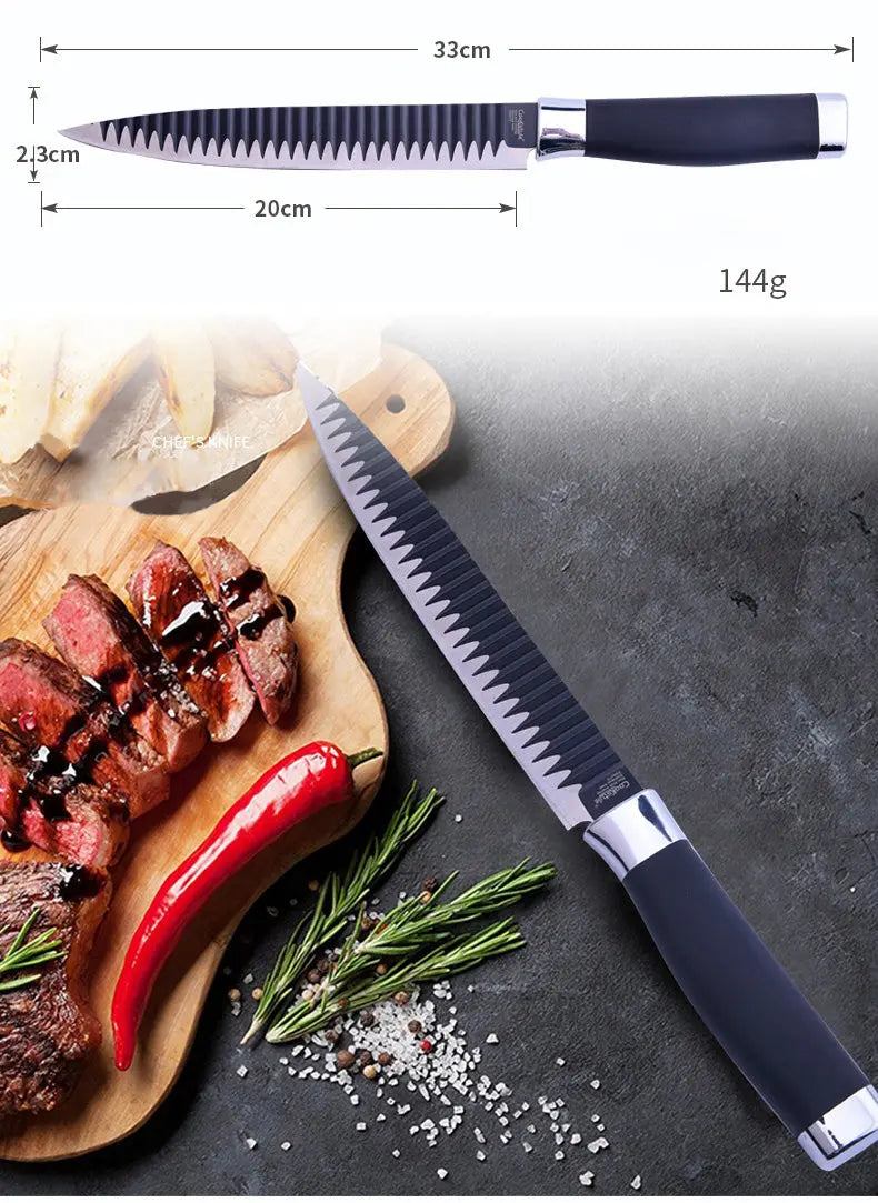 طقم سكاكين 6 قطع 6Pcs Kitchen Knife Set 