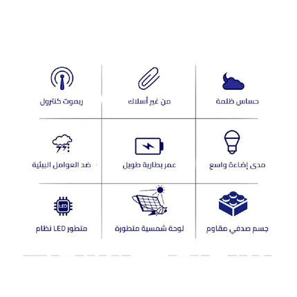 كشاف ليد يعمل بالطاقة الشمسية 1000 واط -  