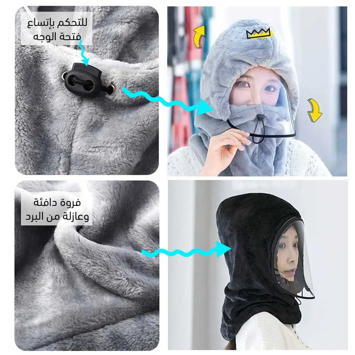 غطاء الرأس الواقي من البرد Windproof Hat Hooded Cap -  مستلزمات نسائية