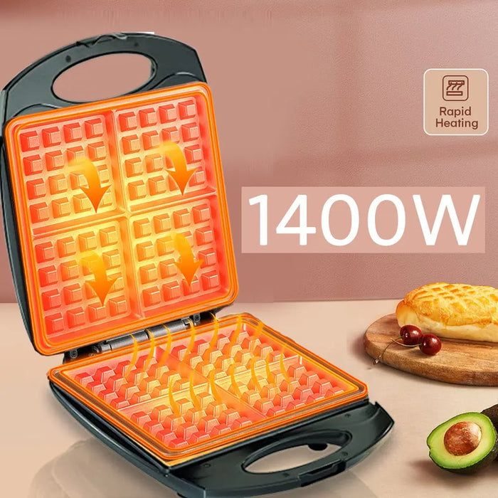 ماكينة صنع الوافل المنزلية 4 قطع Sokany 4 Slice Waffle Machine -  