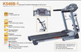 Treadmill k546b-1 3hp  مستلزمات رياضية