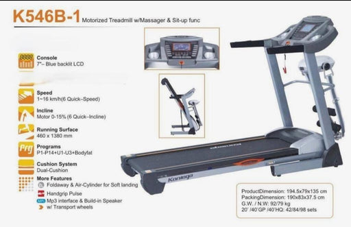 Treadmill k546b-1 3hp  مستلزمات رياضية