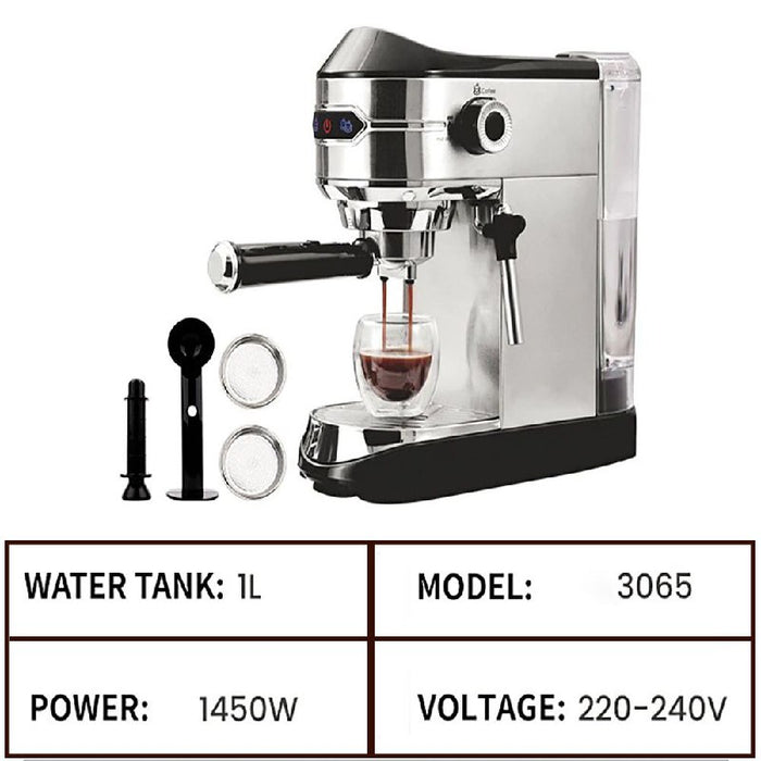 ماكينة صنع القهوة ورغوة الحليب المنزلية قهوة كبسولات /قهوة اسبريسو بودرة DSP Coffe Maker KA-3065  أدوات المطبخ