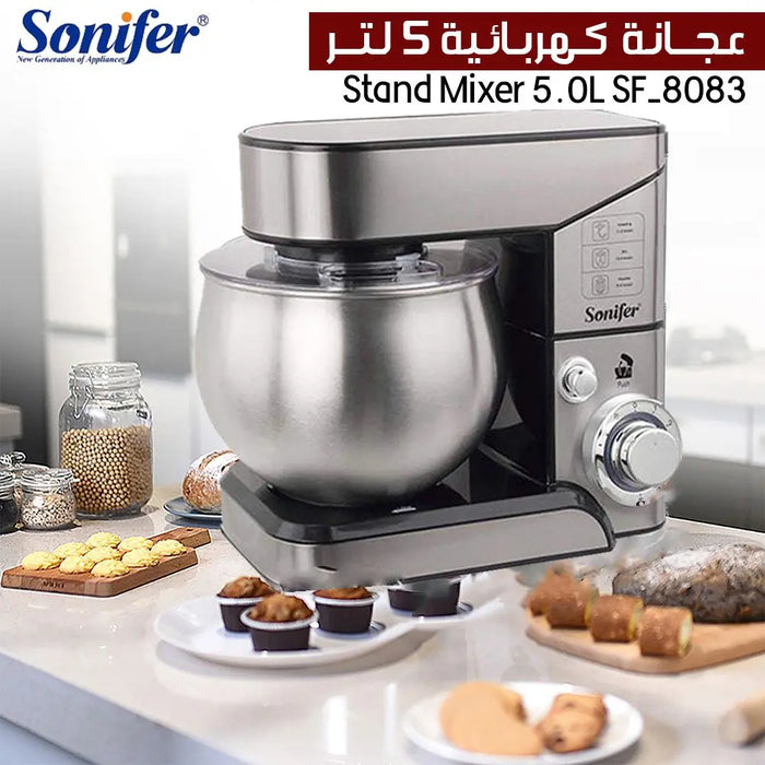 عجانة كهربائية SONIFER Stand Mixer 5.0L SF-8083 -  