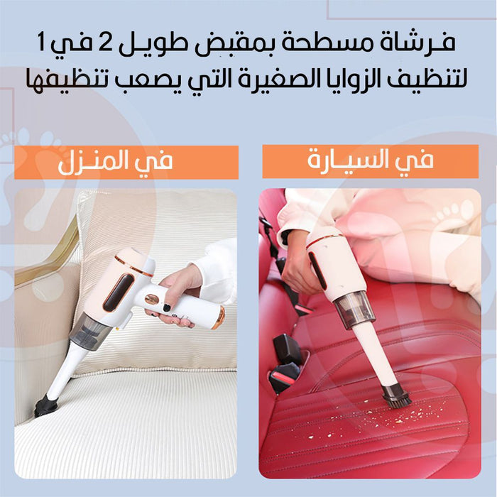 مكنسة صغيرة لإزالة الغبار تعمل بالشحن 3 رؤوس Handheld Dust Mite Vacuum Cleaner UV Sterilization Vacuum  أدوات كهربائية