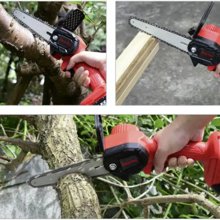 منشار لقص وتقليم الشجر يعمل بالبطارية V21 6inch Mini Electric Chainsaw -  