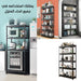 رفوف تخزين المنزلية متعددة الطبقات Kitchen Rack Multi-layer Adjustable Storage Cabinet -  