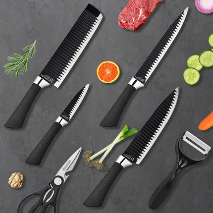 طقم سكاكين 6 قطع 6Pcs Kitchen Knife Set 