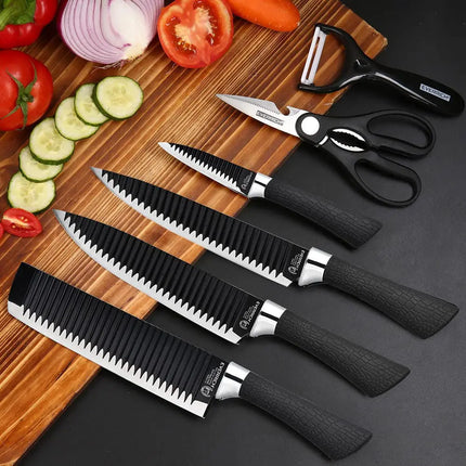 طقم سكاكين 6 قطع 6Pcs Kitchen Knife Set 