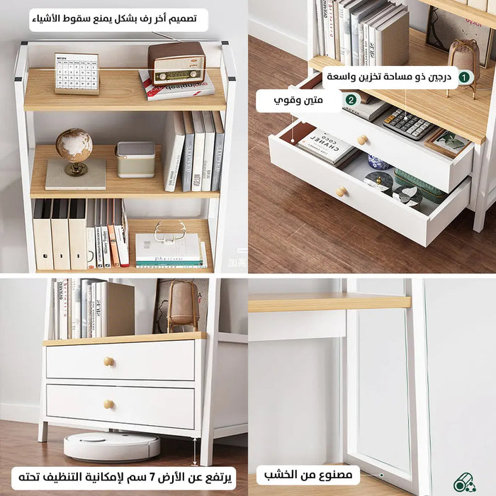 رفوف تخزين 4 أرفف +درج تخزين عدد 2 ( Storage Shelves 4+ 2 Storage Drawers) -  