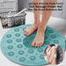 دعاسة وليفة إستحمام سيليكون Foot Massage Shower Mat Non Slip Round Bathroom  أدوات منزلية