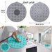 دعاسة وليفة إستحمام سيليكون Foot Massage Shower Mat Non Slip Round Bathroom  أدوات منزلية