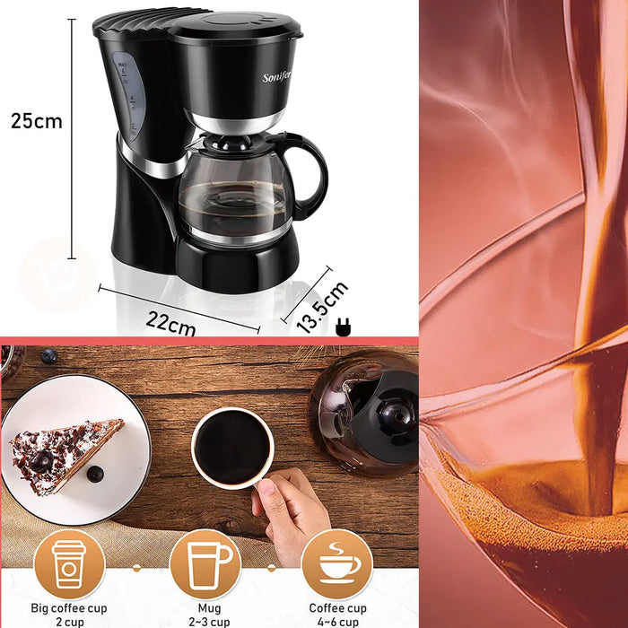 ماكينة صنع القهوة المنزلية Coffe Maker Sonifer Sf-3532 -  