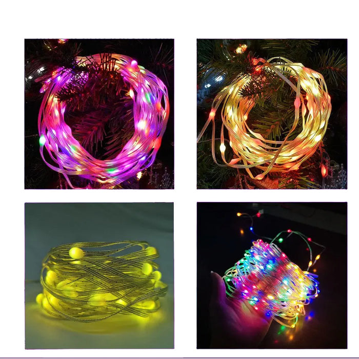 ضوء ليد متعدد الألوان يتغير بالصوت 10 متر SMART FAIRY LIGHTS IC-RGB -  