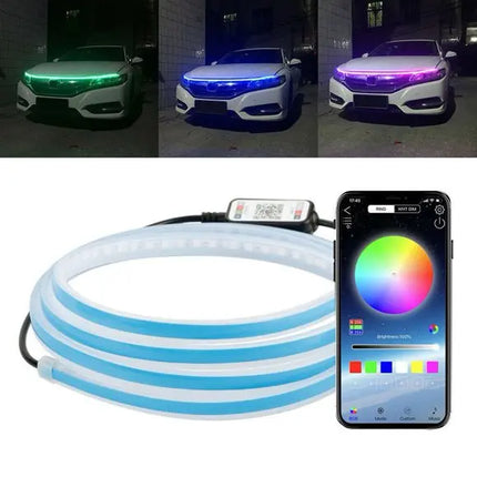 ضوء ليد لزينة السيارة 1.8 متر car led hood lights  مستلزمات واكسسوارات السيارة