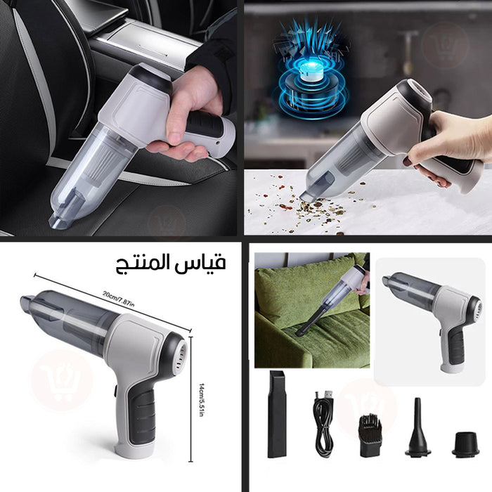 مكنسة سيارة شحن شفط و نفخ 1 9000Pa Wireless Vacuum Cleaner120W Home & Car Dual Use Mini Vacuum Clean J7  مكنسة سيارة