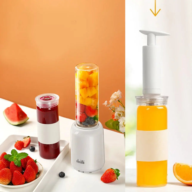 خلاط رياضي بميزة تفريغ الهواء Small Electric Glass Mixer And Air Suction To Prevent Oxidation 