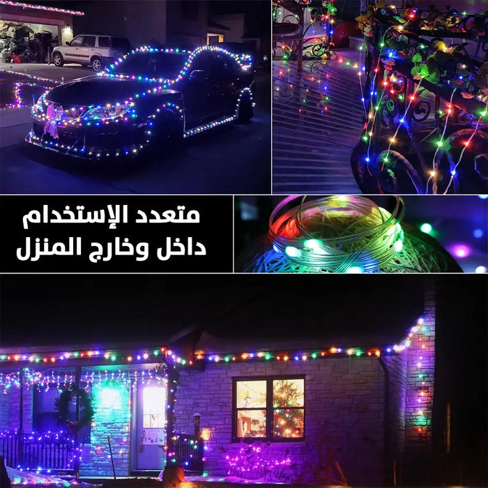 ضوء حبل ليد مع تطبيق وتغير اللون على الصوت 5 متر SMART FAIRY LIGHTS IC-RGB -  