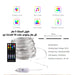 ضوء حبل ليد مع تطبيق وتغير اللون على الصوت 5 متر SMART FAIRY LIGHTS IC-RGB -  