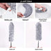 منفضة غبار مع عصا قابلة للتحكم بالطولThe Dust Cleaning Stick Is Adjustable In Length -  