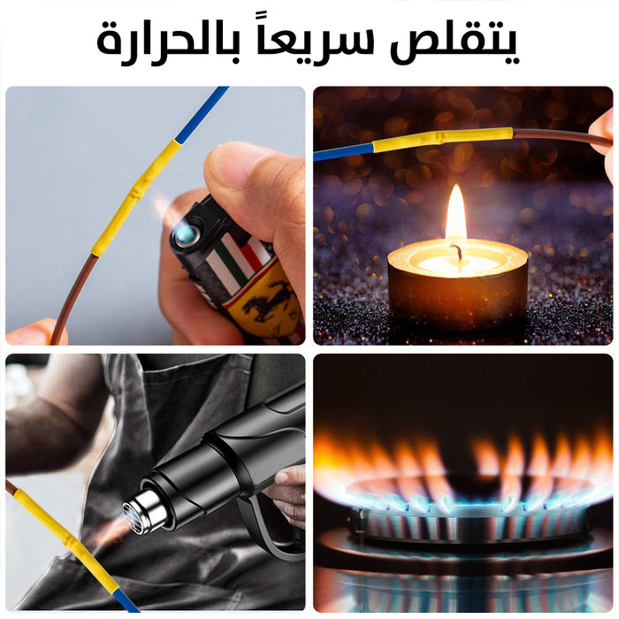 قطع لعزل الاسلاك تنكمش بالحرارة cut to insulate heat-wires  عدد صناعية وصيانة