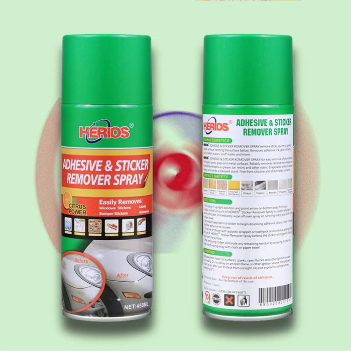 بخاخ مزيل اللواصق Herios Adhesive And Sticker Remover 450ml -  