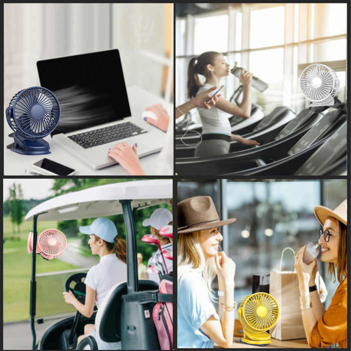 مروحة صغيرة سلك تعمل USB Clip Fan Portable  أدوات كهربائية