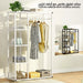 ستاند تعليق ملابس مع أرفف تخزين Clothes Hanger With Storage Shelves -  