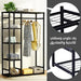 ستاند تعليق ملابس مع أرفف تخزين Clothes Hanger With Storage Shelves -  