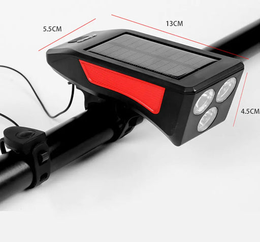 ضو وزامور للبسكليتات يعمل بالطاقة الشمسية Solar Powered Searchlight -  